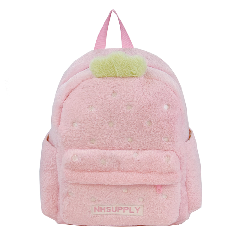 Women Bags For Sale - Pluszowe Plecaki w Kształcie Truskawki, Klasyczne,