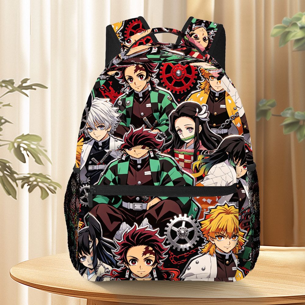 Mesh Net Bag - Plecak Anime Demon Slayer z Nadrukiem