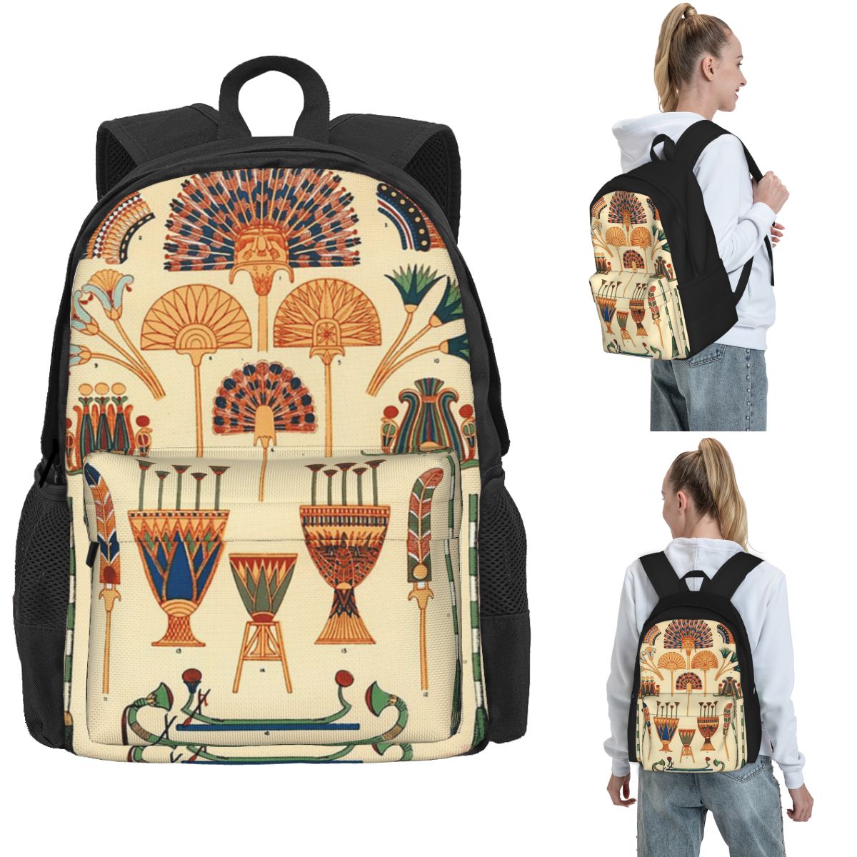 Women Bags Egypt Sale - Plecak w stylu starożytnego Egiptu, duża