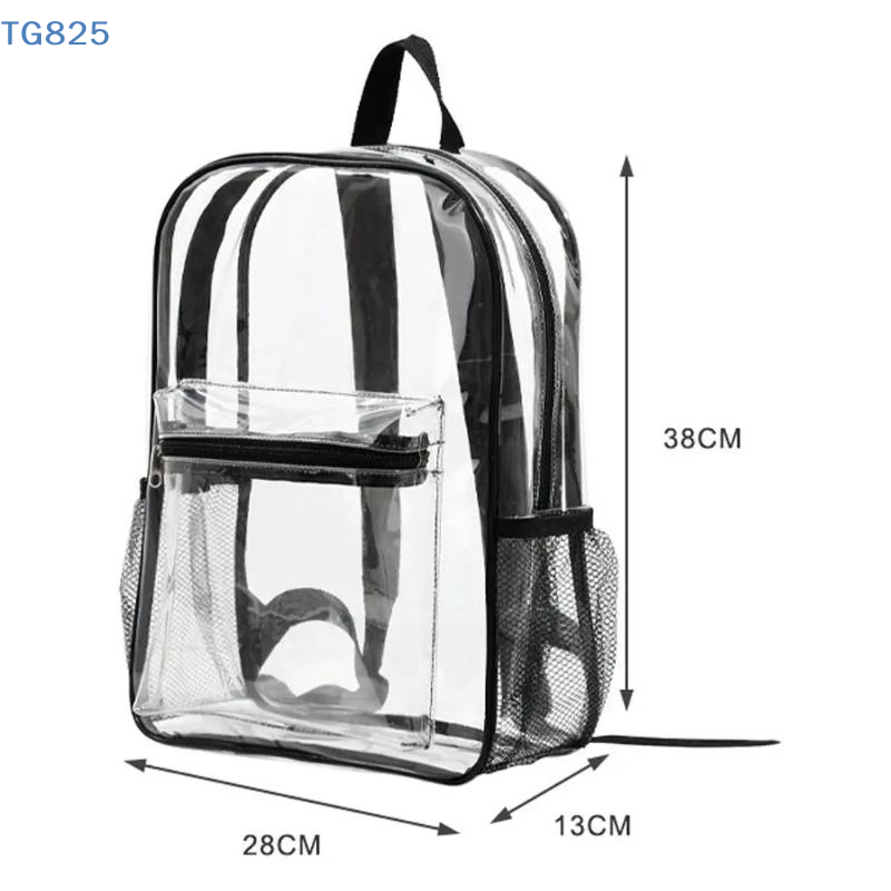 Women Bags Waterproof - 【AN】【AN】Przezroczysty plecak sportowy z PVC do