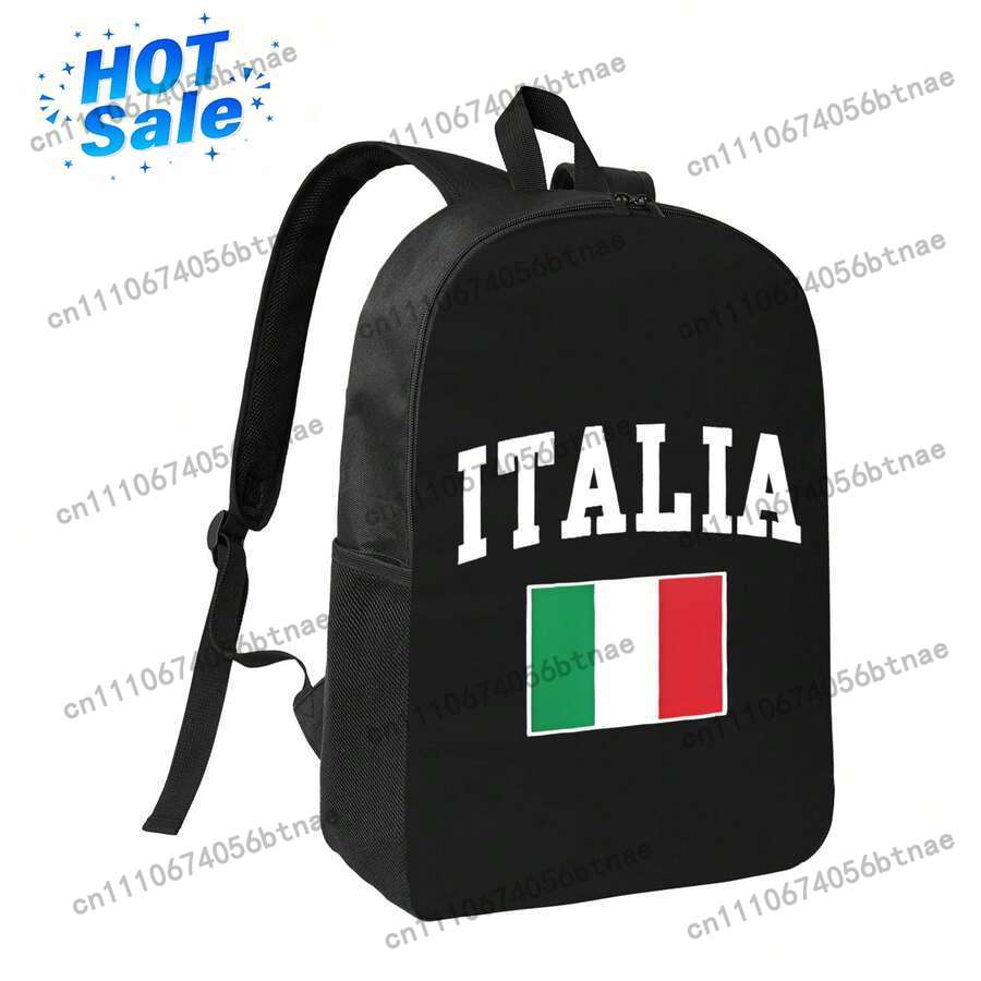 Women Bags Waterproof - Plecak z flagą Włoch, wodoodporny, lekki