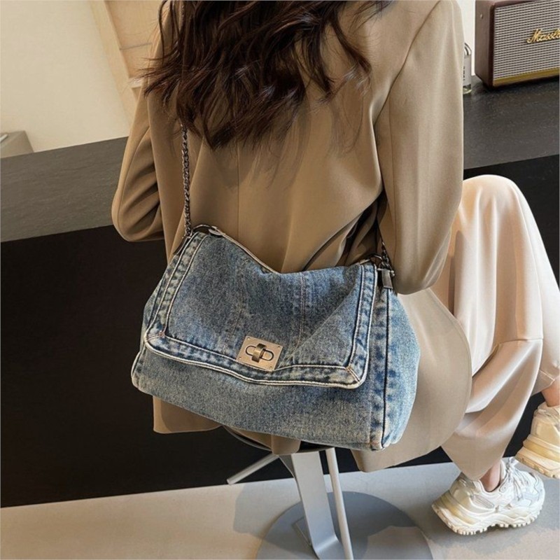 Women Bags Jeans - Torba damska w stylu Harajuku, vintage,