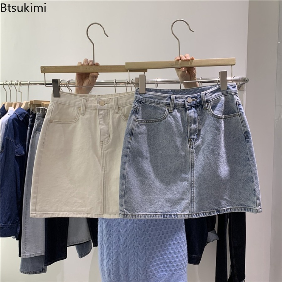 Women Bags Jeans - Letnia nowa dżinsowa spódniczka mini dla