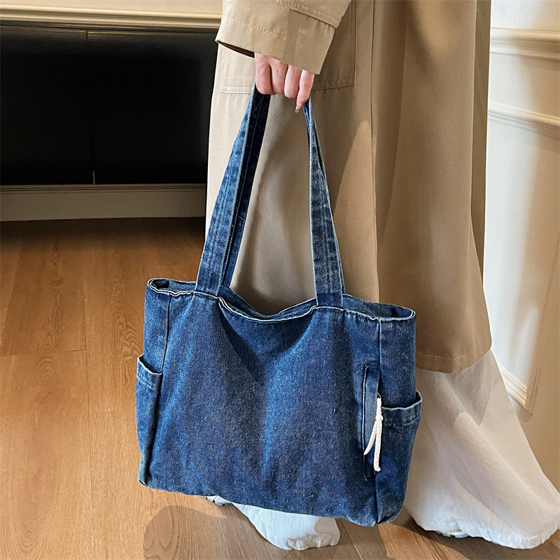 Women Bags Jeans - Nowa, prana, dżinsowa torba na ramię