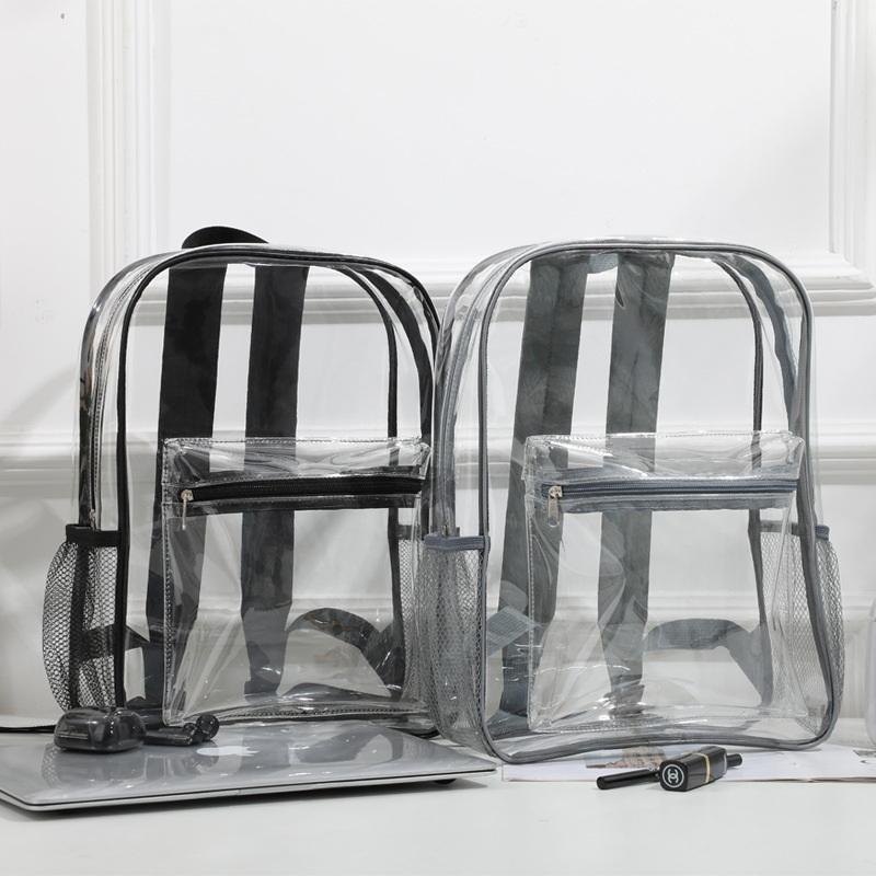 Women Bags Waterproof - Wyprzedaż! Przezroczysty plecak sportowy z PVC