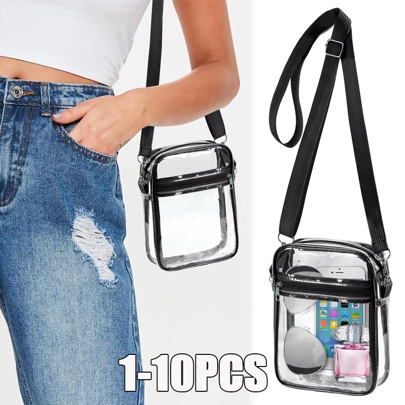 Women Bags Purses - 1-10 szt. Damska przezroczysta torba na