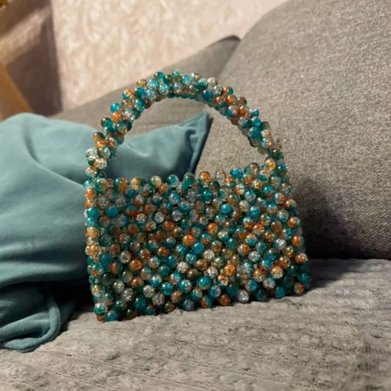 Zielona kolorowa akrylowa tore – Women Bags Logo recenzja i cena