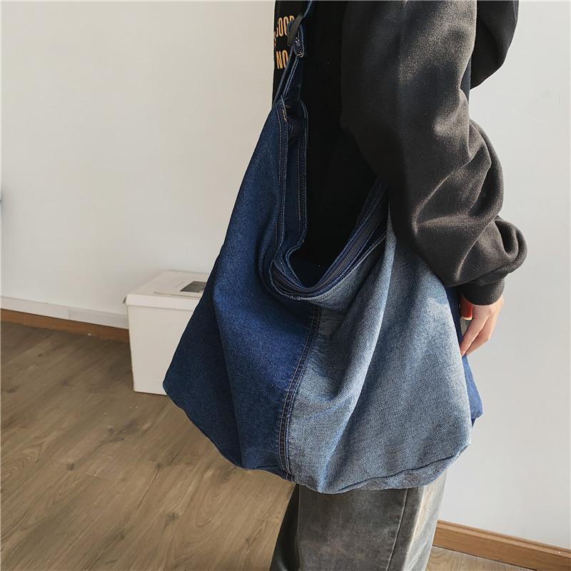 Damska torba typu tote z denim – Women Bags Jeans recenzja i cena