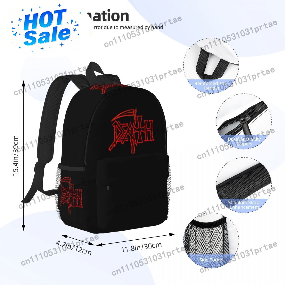 Plecak z logo zespołu Death dl – Women Bags Logo recenzja i cena