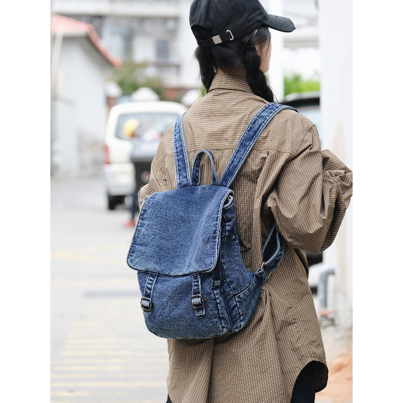 Damski plecak vintage z denimu – Women Bags Jeans recenzja i cena
