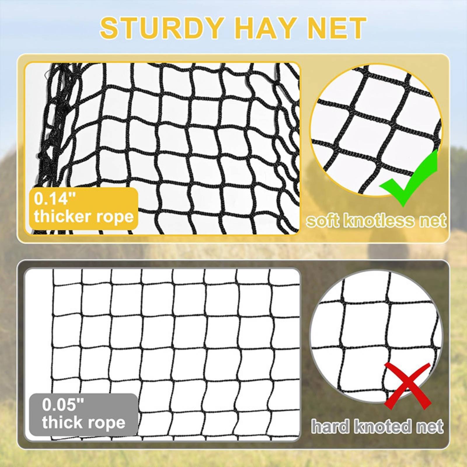 Duża siatka na siano, łatwa do – Mesh Net Bag recenzja i cena