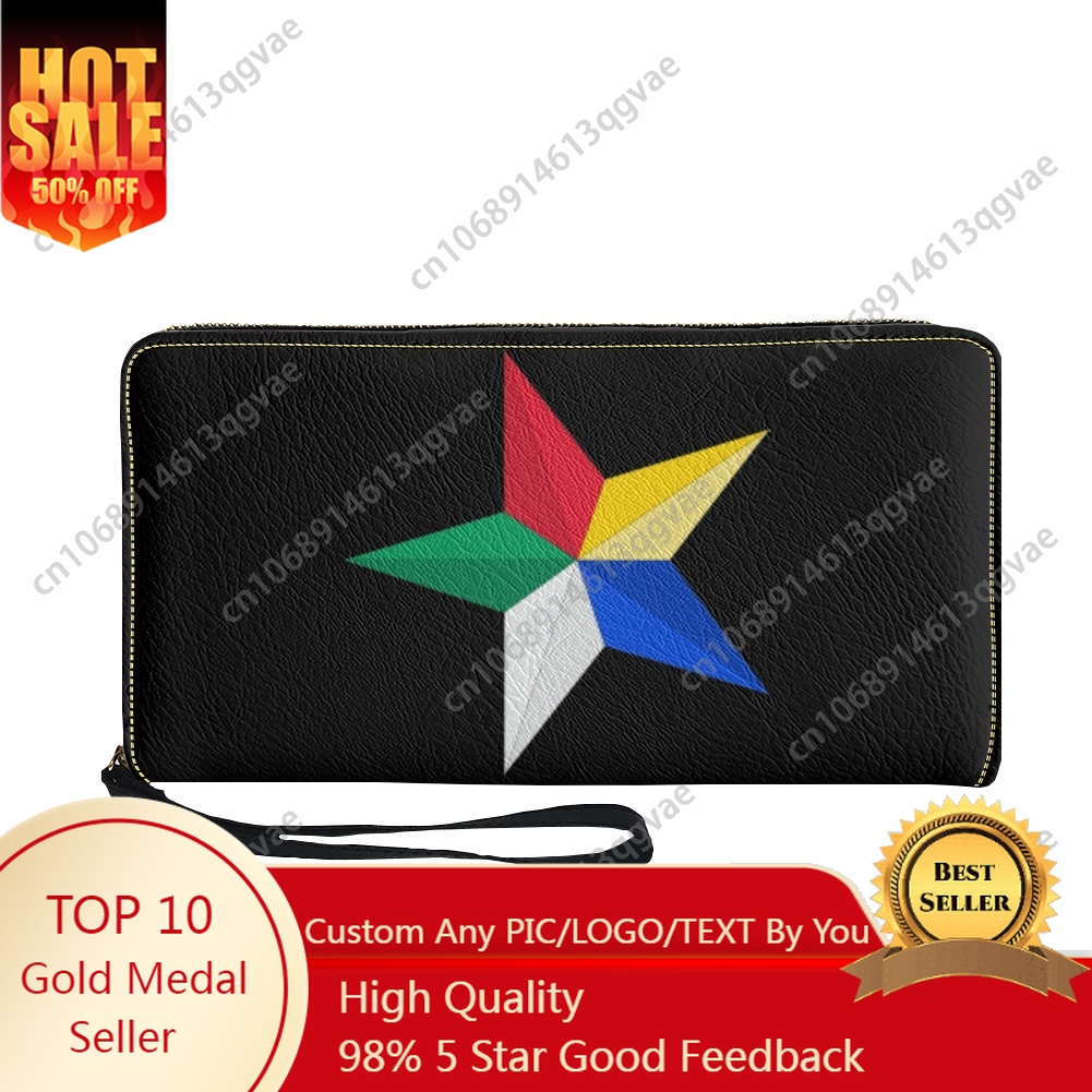 Portfel z logo Druzy, gwiazda  – Women Bags Logo recenzja i cena