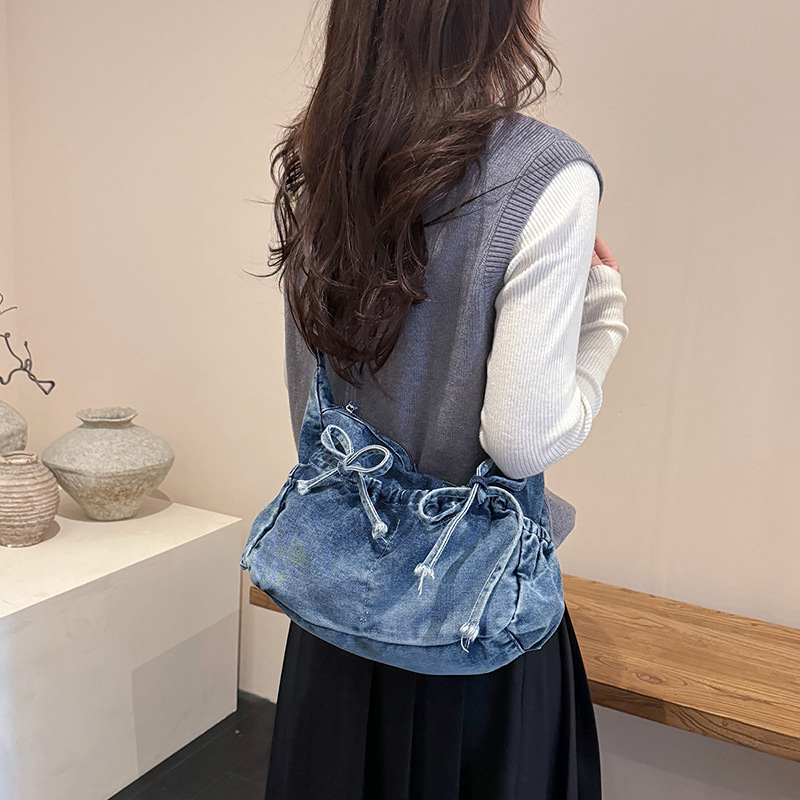 Damska duża torba crossbody z  – Women Bags Jeans recenzja i cena