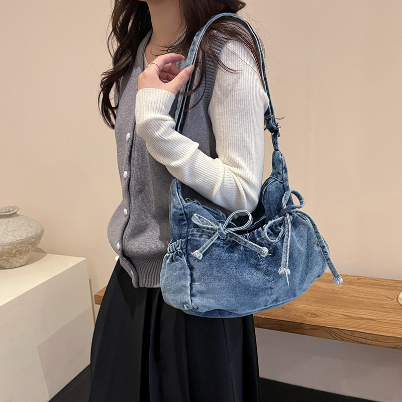 Damska duża torba crossbody z  – Women Bags Jeans recenzja i cena