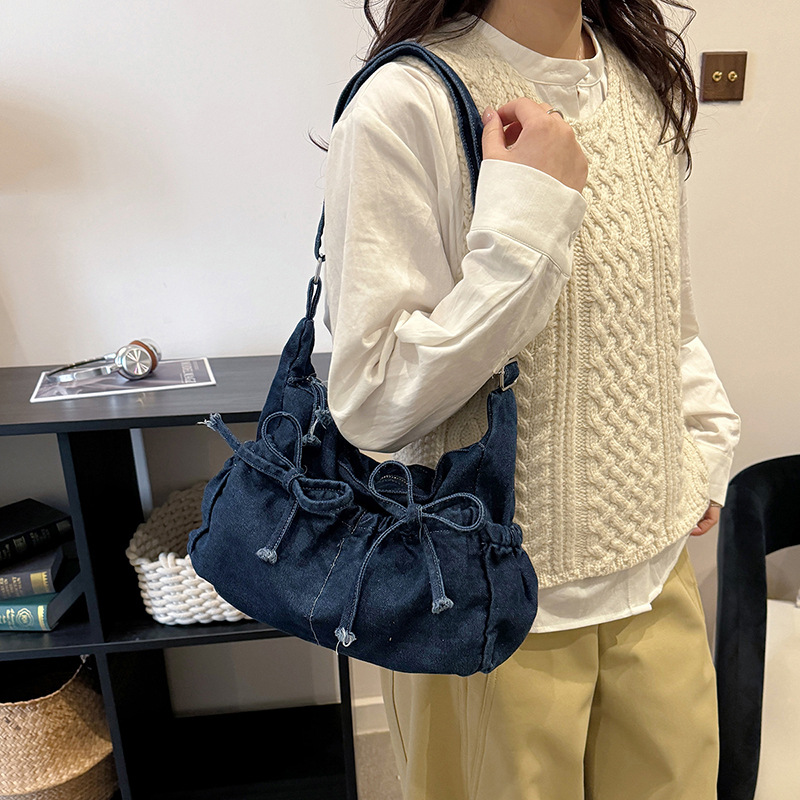 Damska duża torba crossbody z  – Women Bags Jeans recenzja i cena